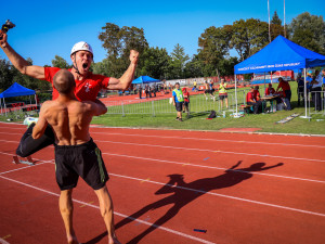 FOTOGALERIE: Souboje na věži i atletické dráze. Na hasičském šampionátu v Olomouci padaly rekordy