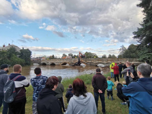 Řeka Morava zaplavila Litovel. Hanácké Benátky jsou ze všech směrů uzavřené