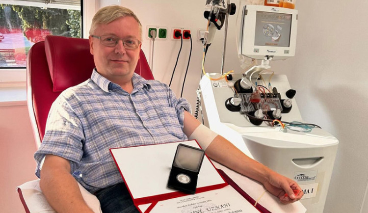 Ondřej Chotěnovský z Olomouce daruje krev a krevní složky od roku 2000