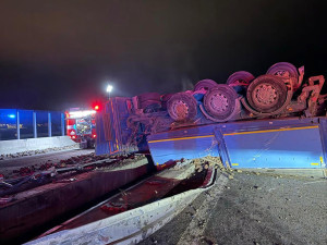 5 - Dopravní nehoda kamionu na D35 u Olomouce