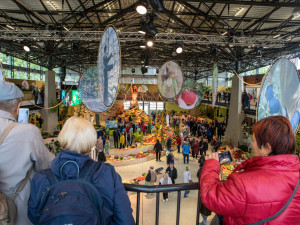 FOTOGALERIE: Podzimní Flora Olomouc otevřela své brány. Hlavní expozici vládne socha Natura