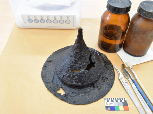 lokalita nálezu Sedmiměřičná – germánská štítová puklice ze 3. století