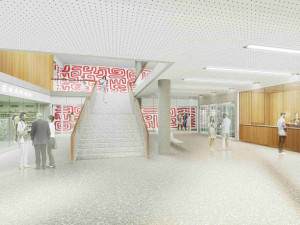 Vizualizace nového superpavilonu B ve Fakultní nemocnici Olomouc