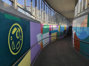 Lokální motivy i portrét skladatele. Podchod ve Foerstrově ulici v Olomouci zdobí nové malby