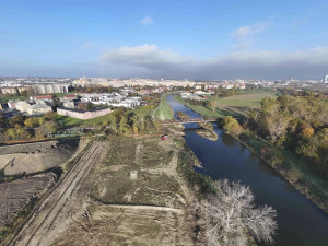 Probíhající stavba IV. A etapy protipovodňových opatření v Olomouci