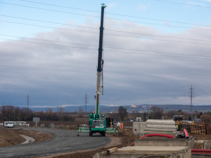 FOTOGALERIE: Stavba D55 od Olomouce na Přerov pokročila, do dokončení první části zbývá rok
