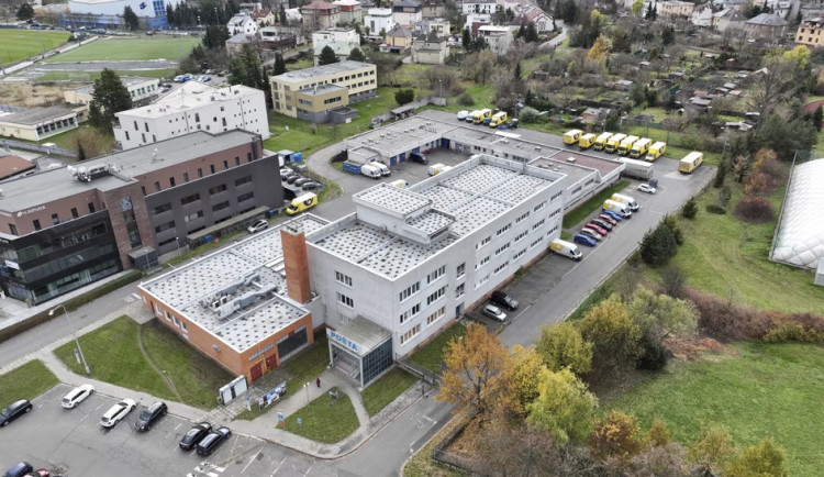 Areál České pošty na ulici Ladova v olomoucké části Hejčín