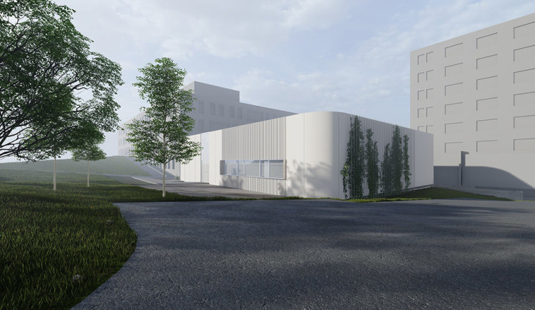 Vizualizace pavilonu D4 Fakultní nemocnice Olomouc