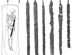 Objev desetiletí. V hrobě bojovníka v Držovicích archeologové objevili zachovalý meč o délce téměř metr