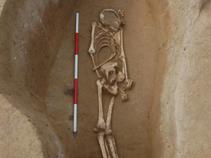 Objev desetiletí. V hrobě bojovníka v Držovicích archeologové objevili zachovalý meč o délce téměř metr