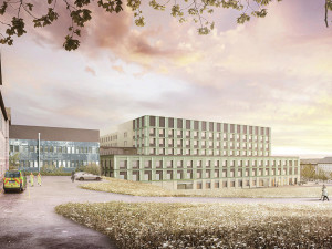 Vizualizace nového centrálního pavilonu FN Olomouc