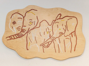 Šumperskou porodnici a urgent zdobí atmosférické prvky. Autorem je výtvarník Josef Zlamal