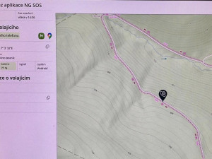 Muže s poraněnou hlavou zachraňoval vrtulník, u Horní Lipové uklouzl v lese. Všude byl led