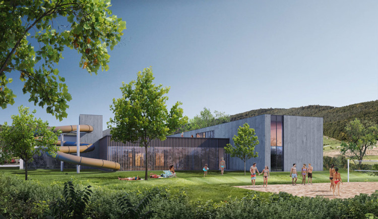 Vizualizace nové podoby plaveckého bazénu v České Vsi