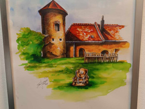 FOTO: Galerie na obecním úřadě. Výtvarník Tomáš Vincenec rozsvítil Ptení výstavou svých obrazů