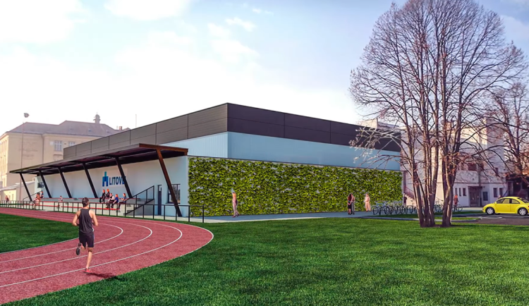 Vizualizace nové sportovní haly v Litovli