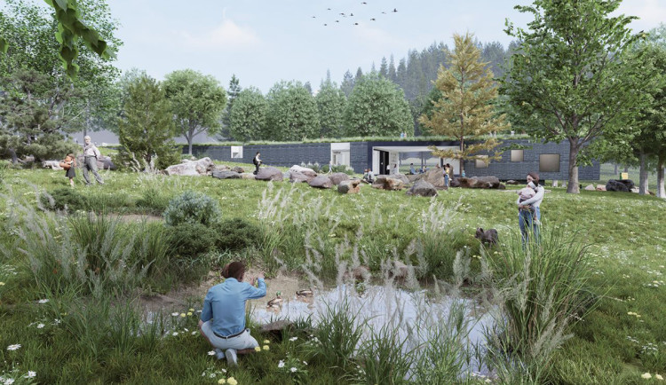 Vizualizace Domu přírody Jeseníky