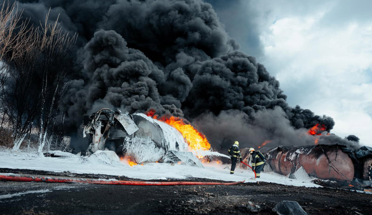 Vlak s benzenem na Hranicku před vykolejením překročil povolenou rychlost o 55 kilometrů v hodině