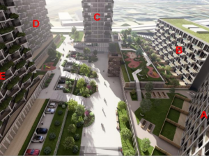 Stovky bytů, obchody i kanceláře. Smetanka park u nádraží v Olomouci má mít přes 20 pater