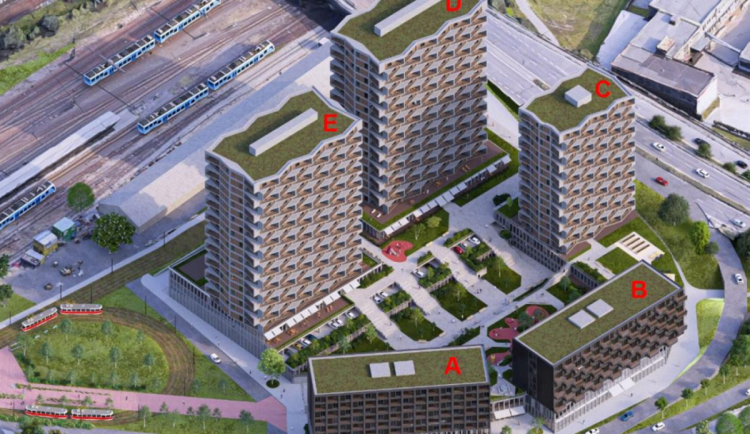 Vizualizace komplexu Smetanka park v Olomouci