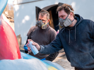 Olomouckou Pevnost poznání zdobí obří model srdce. Návštěvníci mohou sledovat tok krve nebo simulaci infarktu