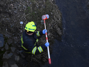 Koncentrace benzenu dramaticky vzrostly. Následky havárie vlaku na Hranicku se projevily v rybníku
