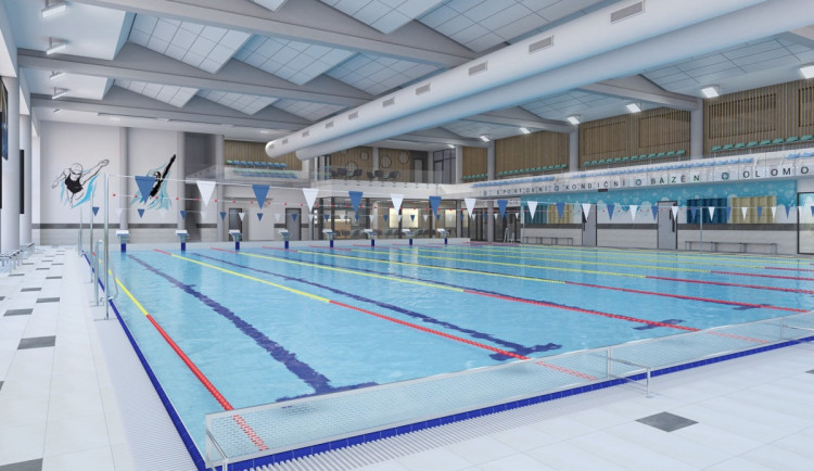 Vizualizace kondičního bazénu v Olomouci