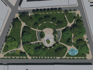 Hudební altán a kavárna se zelenou střechou. Zanedbaný park v Přerově čeká revitalizace