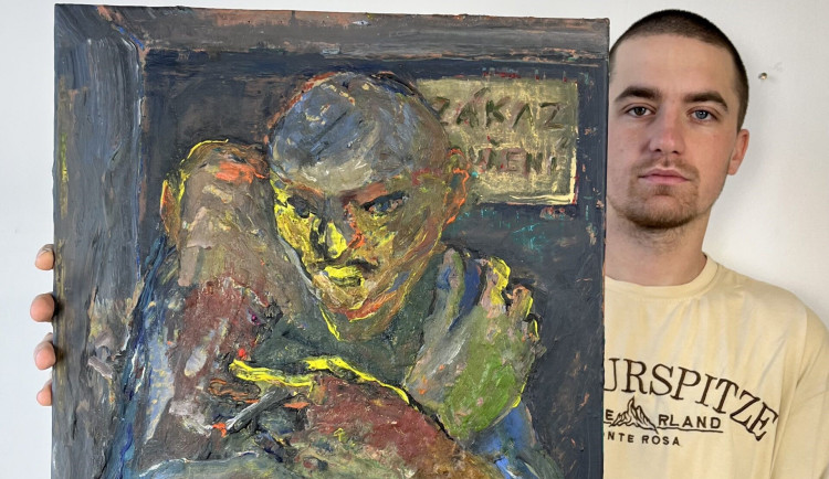 Chci být real, říká malíř Filip Šícha. Na sítích balancuje mezi humorem a upřímností