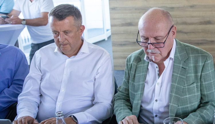 Primátor Přerova Petr Vrána a hejtman Ladislav Okleštěk