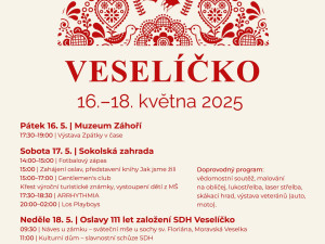 TIP NA VÍKEND: Veselíčko slaví 750 let. Chystá výstavy, křest nové knihy o historii i koncerty
