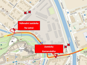 Komplikace na Povelu, tři měsíce se bude opravovat Schweitzerova. Uzavírky budou i jinde