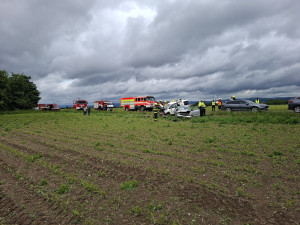 Těžká nehoda u Štěpánova: při střetu dvou aut se zranilo pět dětí a dva dospělí