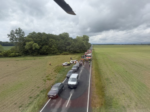 Těžká nehoda u Štěpánova: při střetu dvou aut se zranilo pět dětí a dva dospělí