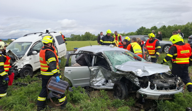 Dopravní nehoda u Štěpánova na Olomoucku