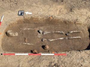 Na Prostějovsku archeologové objevili hrob keltského bojovníka s mečem, kopím a štítem
