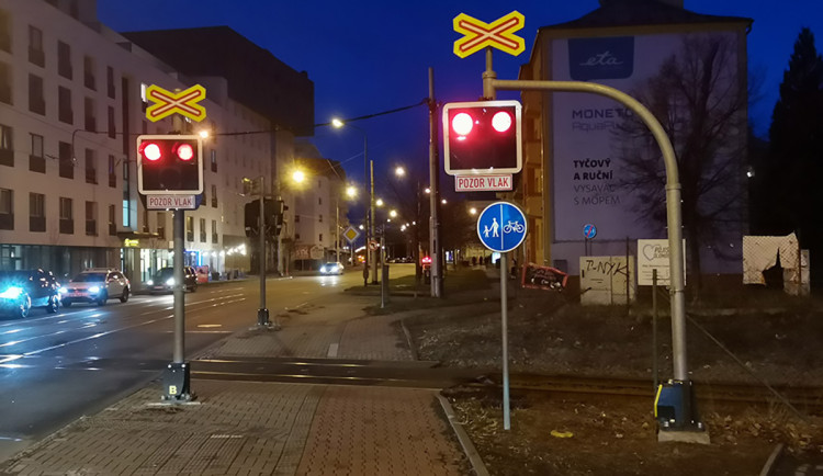 Přejezd na Wolkerově ulici v Olomouci - ilustrační foto