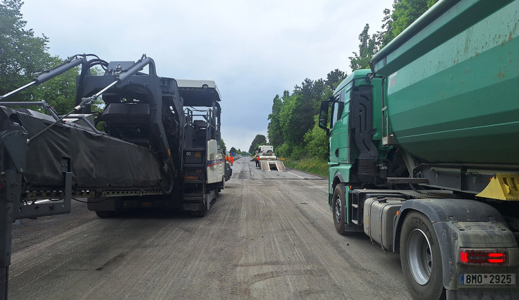 Oprava dálnice D35 Litovel - Křelov - ilustrační foto