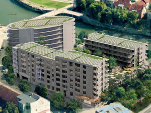 GALERIE: Přerovský Strojař na nábřeží Bečvy nahradí bytové domy. Radnice je chce nabídnout bohatším lidem