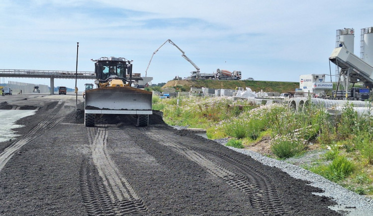 Stavba D55 Olomouc - Kokory - ilustrační foto