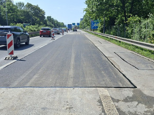 Opatrně na D46. U Olomouce začne série velkoplošných oprav povrchu dálnice
