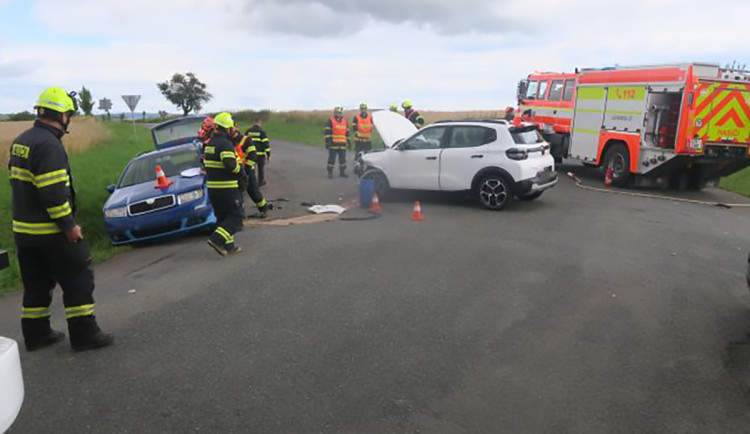 Dopravní nehoda u obce Žákovice na Přerovsku