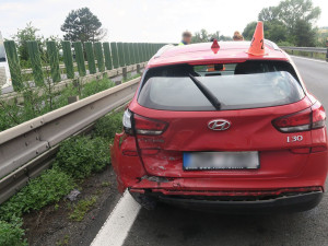 Nehody zablokovaly dálnici D46 u Olomouce. Pět aut bouralo kvůli nedodržení odstupů