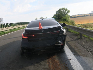 Nehody zablokovaly dálnici D46 u Olomouce. Pět aut bouralo kvůli nedodržení odstupů