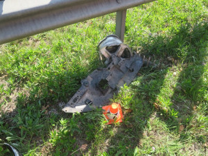 Řidič v Mohelnici utrhl kolo, které odletělo a narazilo do protijedoucího vozu. Od nehody utekl