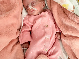 VIDEO: Viktorka se vešla do dlaně, po porodu ve Fakultní nemocnici měla 386 gramů. Dnes prospívá