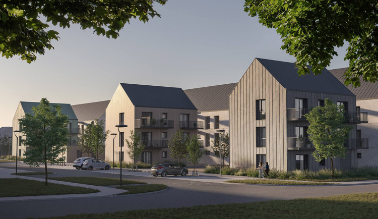 Vizualizace bytového projektu Hblok