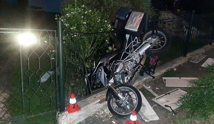 Dopravní nehoda motorky v Hranicích