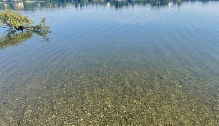 Vodní nádrž Plumlov v pondělí 21. července 2025