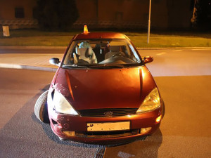 Řidička v Prostějově havarovala na kruháči, policistům nadýchala přes 3,5 promile